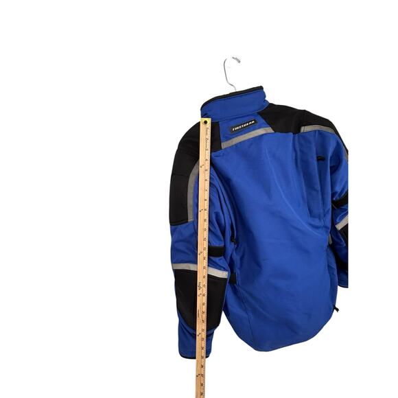 Firstgear Jaunt J2 Mens Motorcycle Jacket Small Liner Hypertex Padded Blue Black - Picture 8 of 16